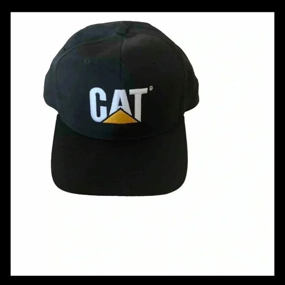 Cat Caterpillar Vintage Adjustable Black Hat - Picture 2 of 6